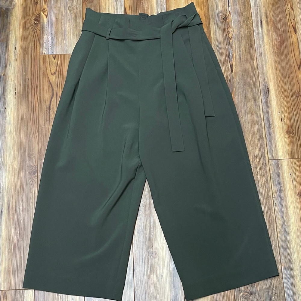 COS Dark Green Wide-Leg Pants approx 10/12US